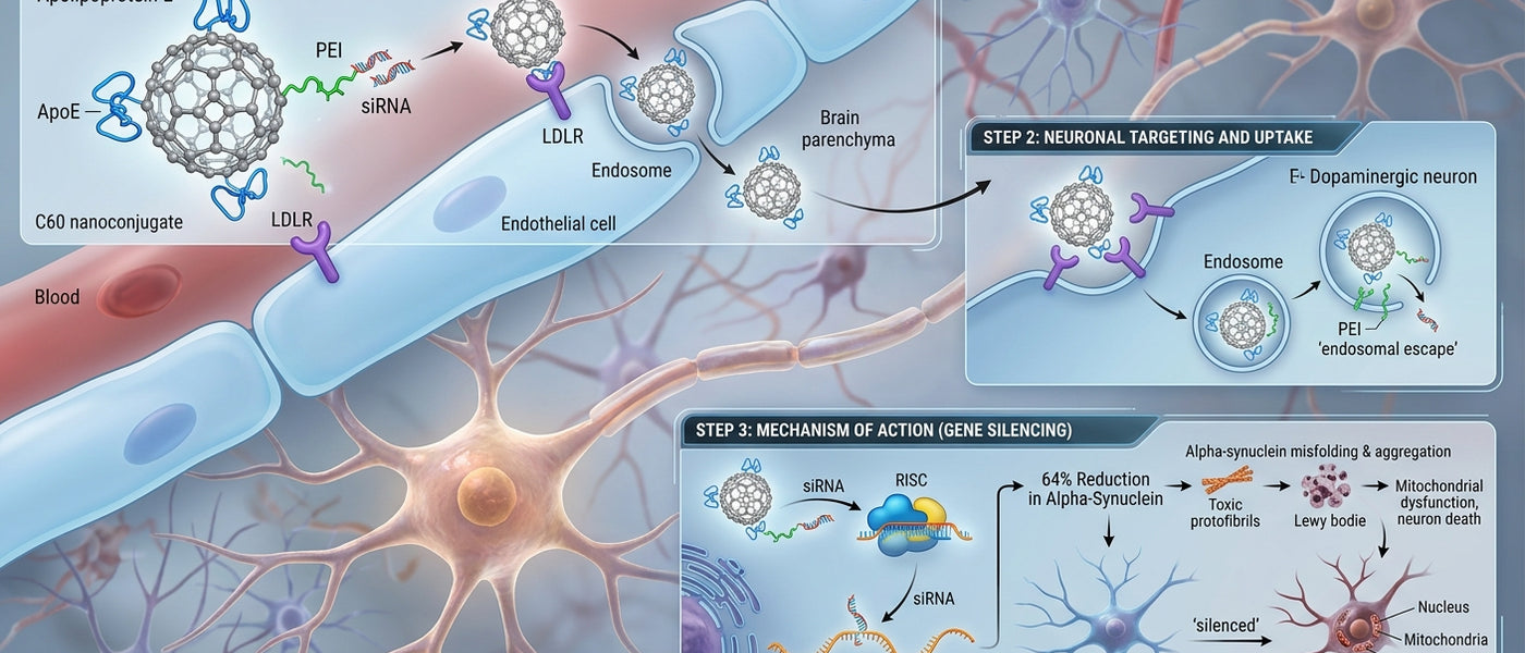 🧬 <b>Fullereny wchodzą do wnętrza neuronu: nowa metoda dostarczania leków w chorobie Parkinsona</b> 🧠