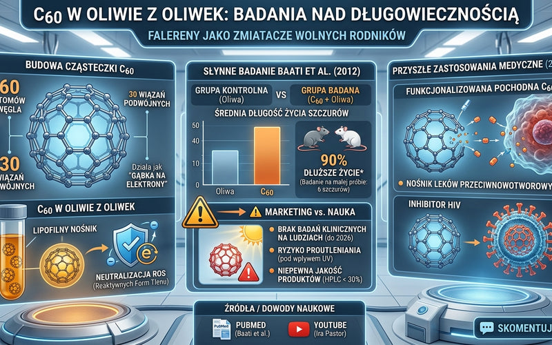 🛠 <b>C60 w oliwie z oliwek: co naprawdę pokazują badania nad długowiecznością?</b>