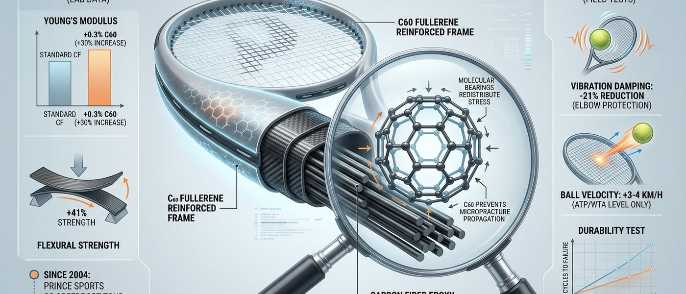 🛠 <b>Fullerenowe rakiety tenisowe: jak C60 trafił do sportu i czy naprawdę zwiększa moc uderzenia?</b> 🎾