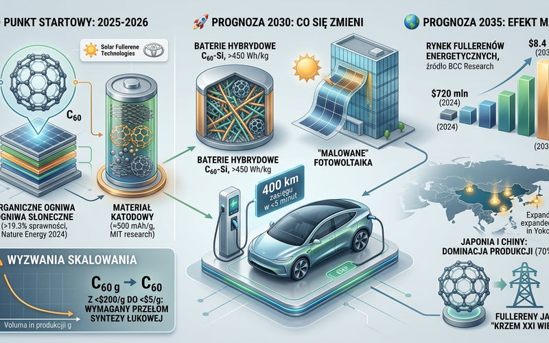 🔮 <b>Czy fulereny wygrają wyścig o baterie przyszłości? Prognoza na 2030-2035</b> ⚡