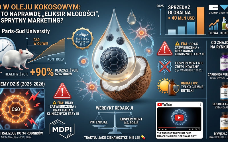 🛠 <b>C60 w oleju kokosowym: czy to naprawdę „eliksir młodości", czy sprytny marketing?</b>